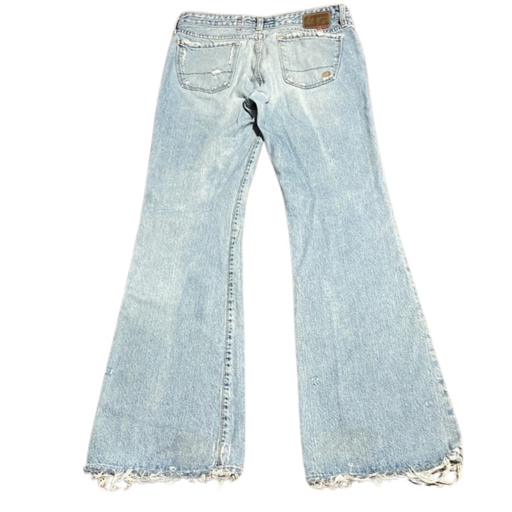 VGUC Big Star distressed embroidered floral “Flary” flare jeans 5 pockets sz 31R - Picture 2 of 12